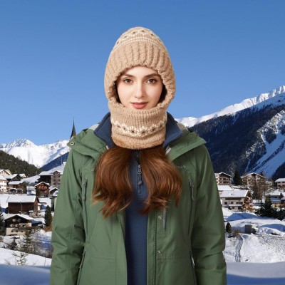 Women’s Fleece Lined 3-in-1 Cold Weather Ski Balaclava Hat Khaki One Size Women's Fleece Lined 3-in-1 Ski Balaclava Hat Khaki One Size