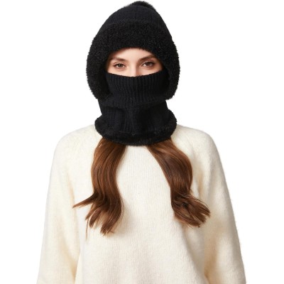 HUAMULAN Women’s Winter 3-in-1 Fleece Balaclava for Skiing HUAMULAN Women’s 3-in-1 Fleece Balaclava: Ski Snow Beanie Mask Scarf