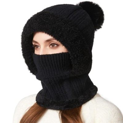 HUAMULAN Women’s Winter 3-in-1 Fleece Balaclava for Skiing HUAMULAN Women’s 3-in-1 Fleece Balaclava: Ski Snow Beanie Mask Scarf