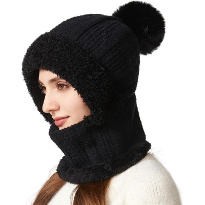 HUAMULAN Women’s Winter 3-in-1 Fleece Balaclava for Skiing HUAMULAN Women’s 3-in-1 Fleece Balaclava: Ski Snow Beanie Mask Scarf