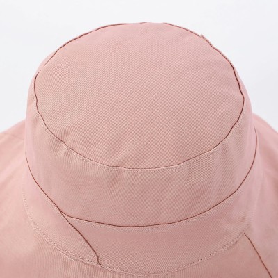 HUAMULAN Women's Pink Floral Reversible Bucket Hat with UV Protection