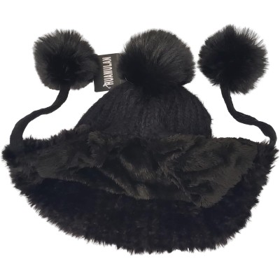 HUAMULAN Women's Winter Sherpa Beanie Ski Hat HUAMULAN women's winter sherpa beanie with ear flaps and pom pom