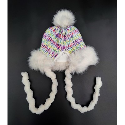 HUAMULAN Women’s White Sherpa Beanie – Ski Snow Hat HUAMULAN Women’s White Winter Sherpa Beanie with Ear Flaps and Pom Poms