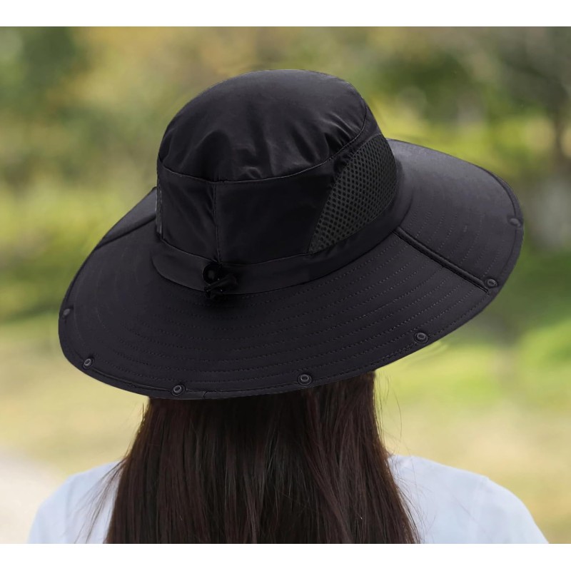 HUAMULAN UPF 50+ Sun Hat for Outdoor Adventures HUAMULAN UPF 50+ sun hat with wide brim and neck flap for hiking and fishing