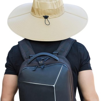 UV Protection Wide Brim Sun Hat – Adjustable, Breathable & Water-Resistant for Men & Women