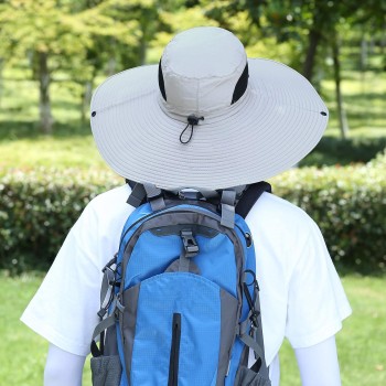6-Inch Wide Brim Sun Protection Hat – Unisex Bucket Hat for Hiking, Beach, Fishing & Outdoor Activities