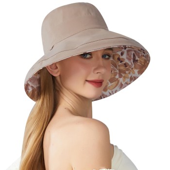 Wide Brim Sun Hat for Women – Reversible, Packable & UPF Protection for Beach, Hiking & Travel