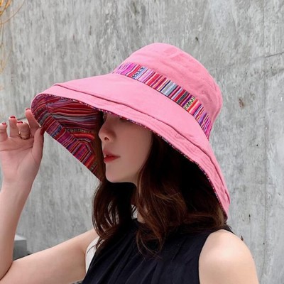 Women's UPF 50+ Wide Brim Sun Hat with Wired Edge and Chin Strap Woman wearing wide brim sun hat with wired edge and chin strap at beach