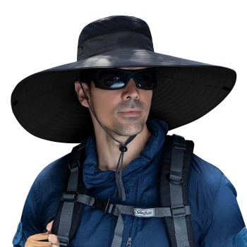 6-Inch Wide Brim Sun Hat – Unisex Bucket Hat for Hiking, Beach, Fishing & Outdoor Adventures