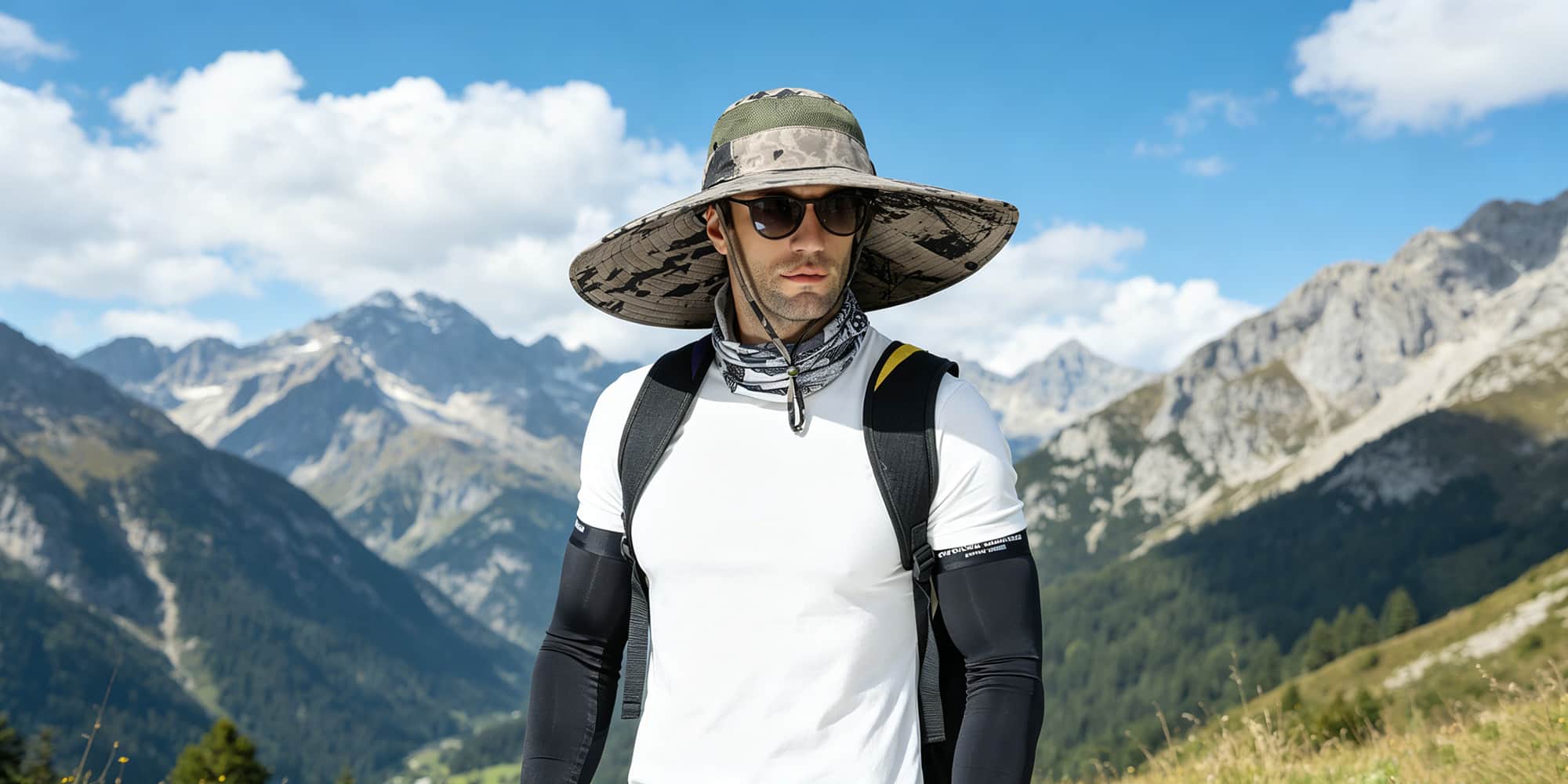 large brim sun hat