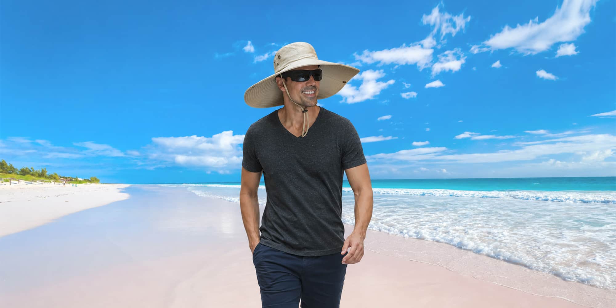 large brim sun hat