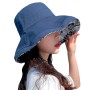 HUAMULAN Women’s Reversible Wide Brim Sun Hat – Foldable & UV Protection